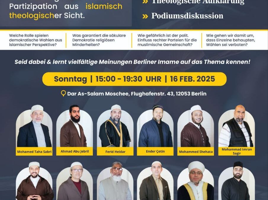Muslims Wahl ?! – Rat Berliner Imame lädt ein